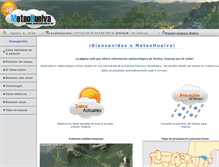 Tablet Screenshot of meteohuelva.es